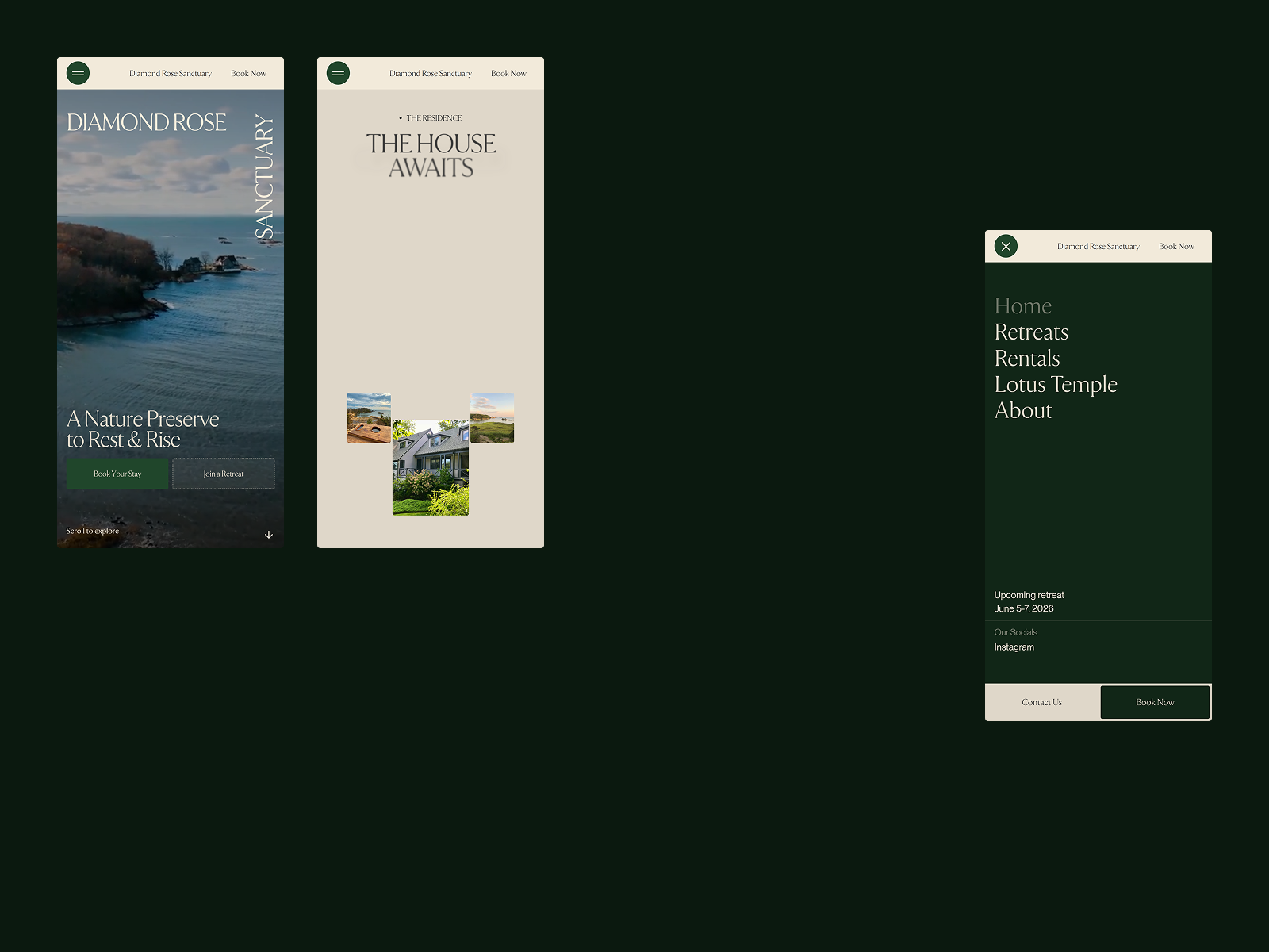 Mobile Experience Screens