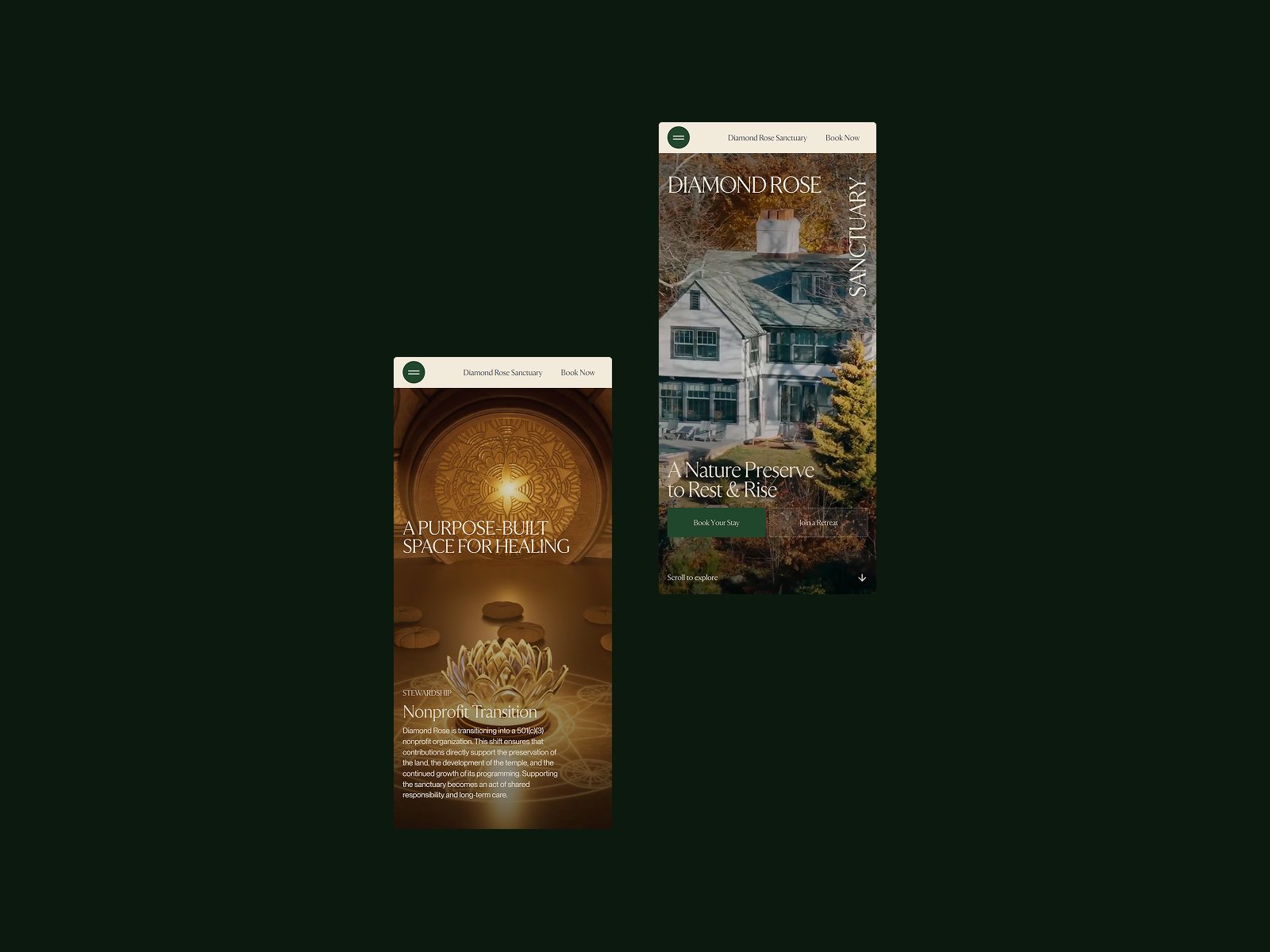 Mobile Experience Screens