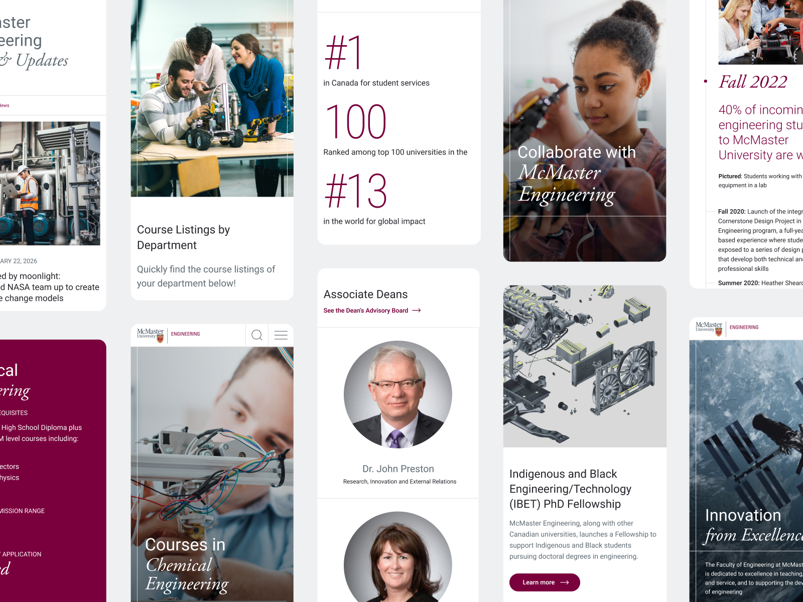 Mobile experience showcase