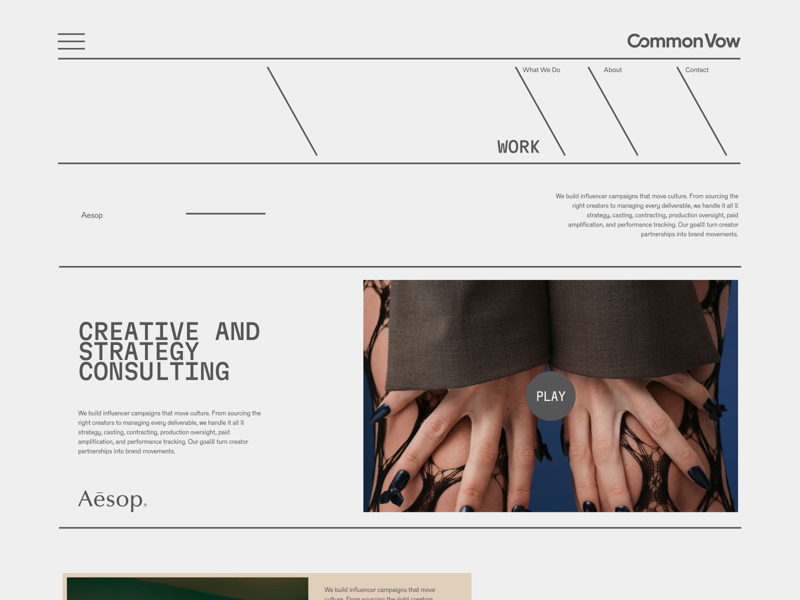 Interactive modular grid