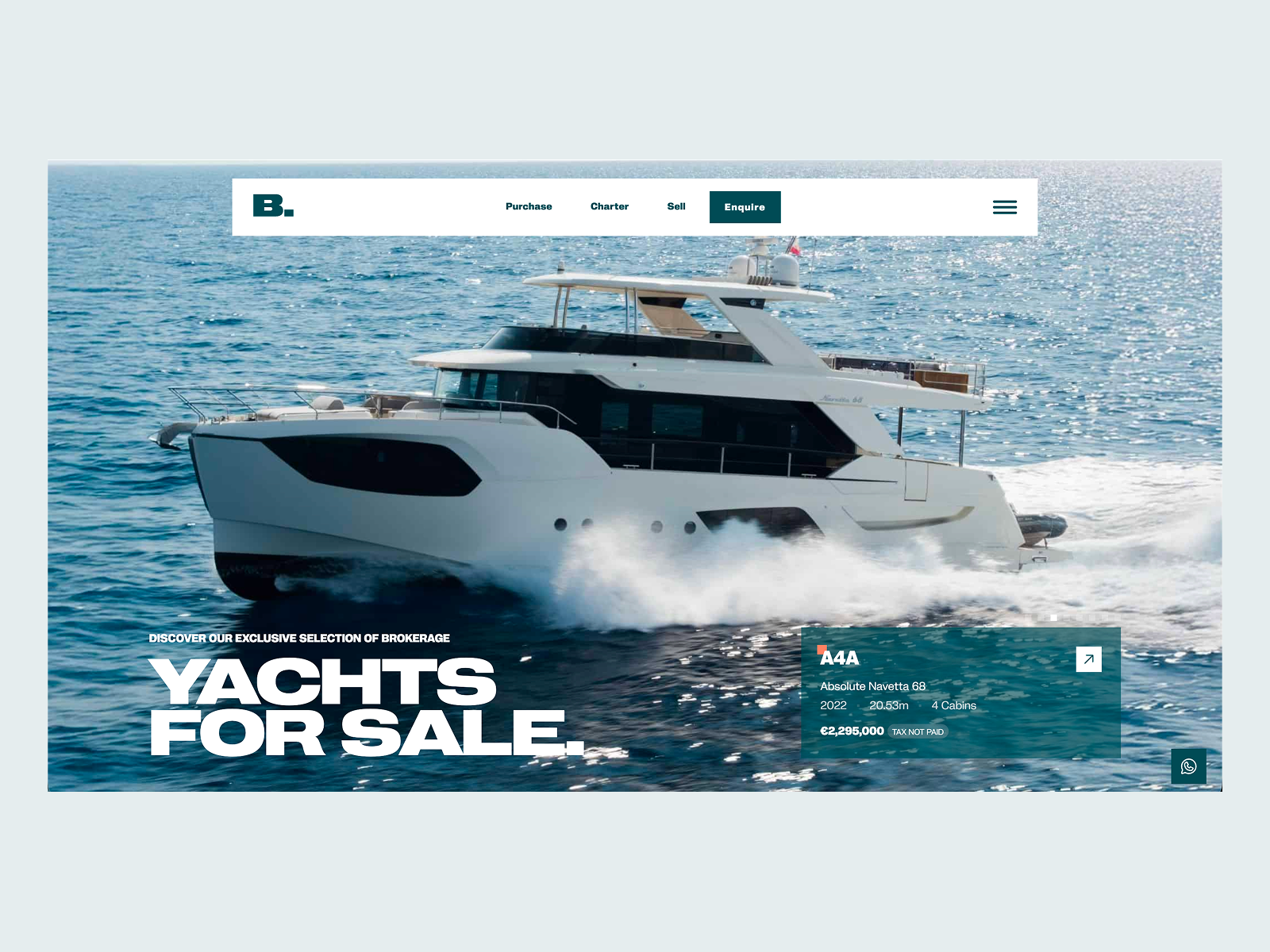 Yachts page