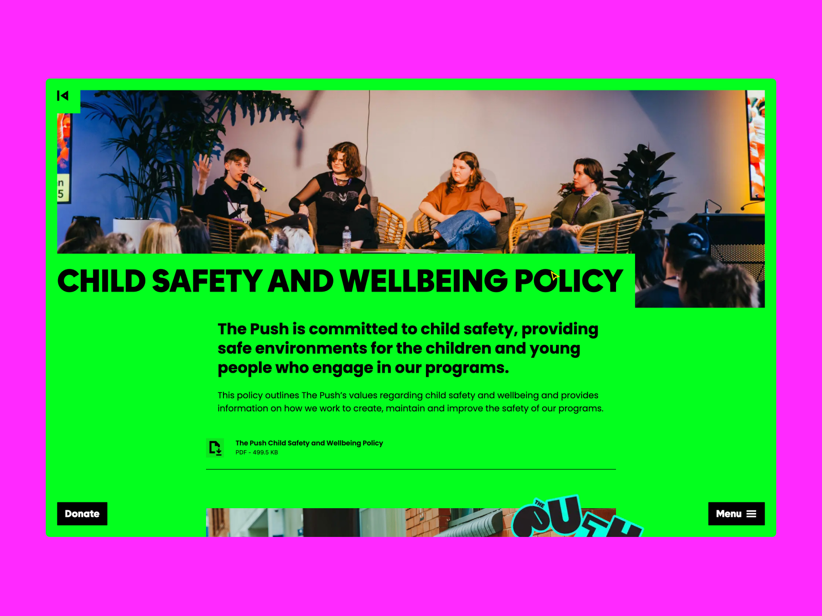 Child Safety + Wellbeing