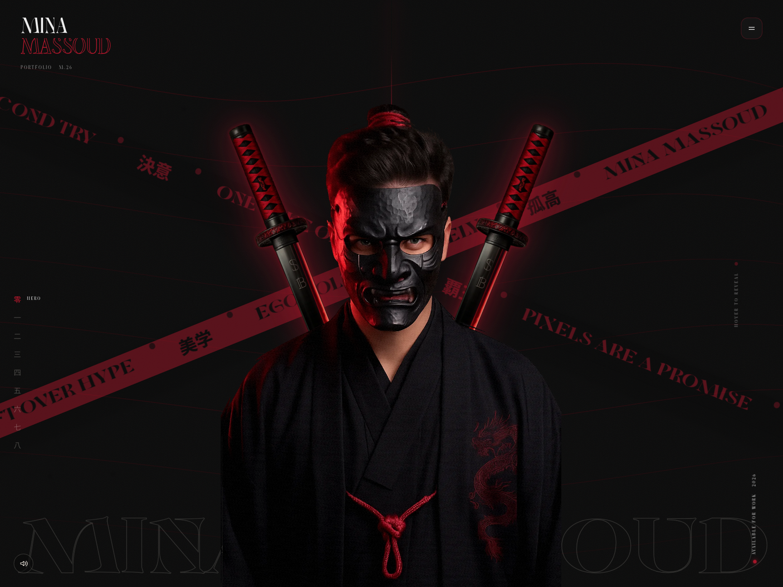 Split-Face Samurai Hero