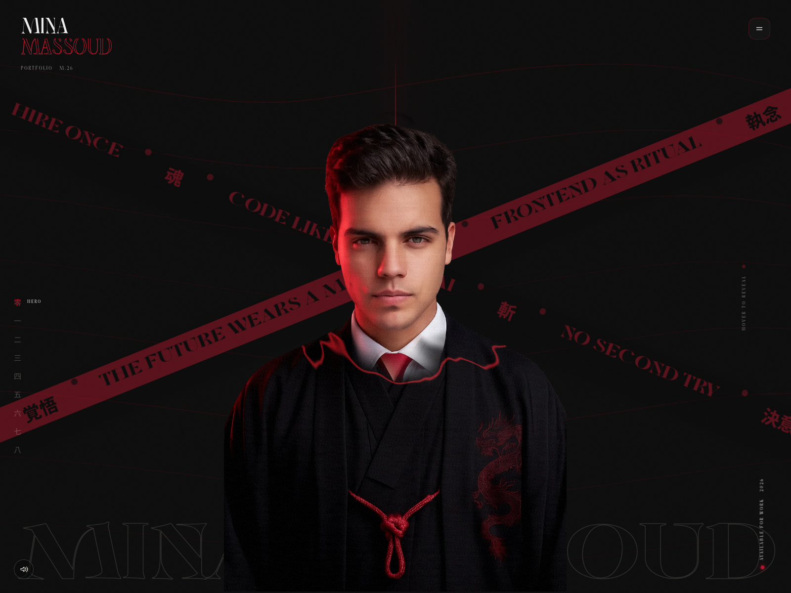 Split-Face Samurai Hero