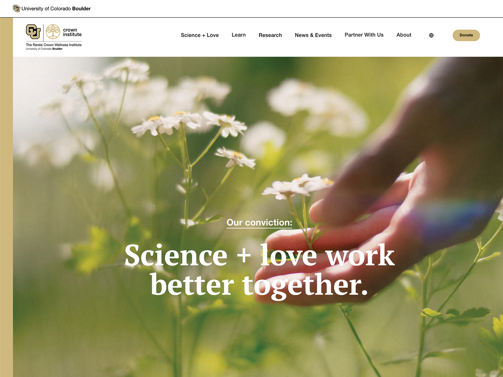 Science & Love storytelling page