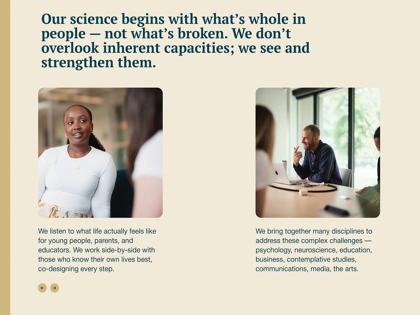 Science & Love storytelling page
