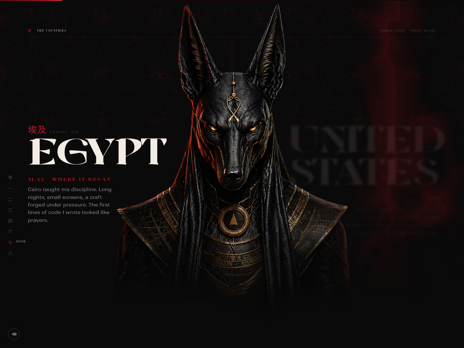 Three Masks, Three Lands