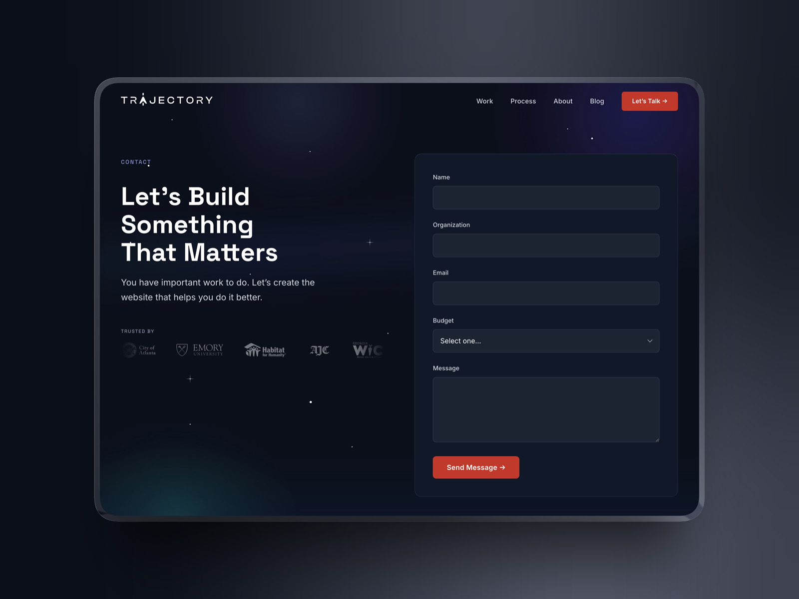 Atmospheric Contact Page
