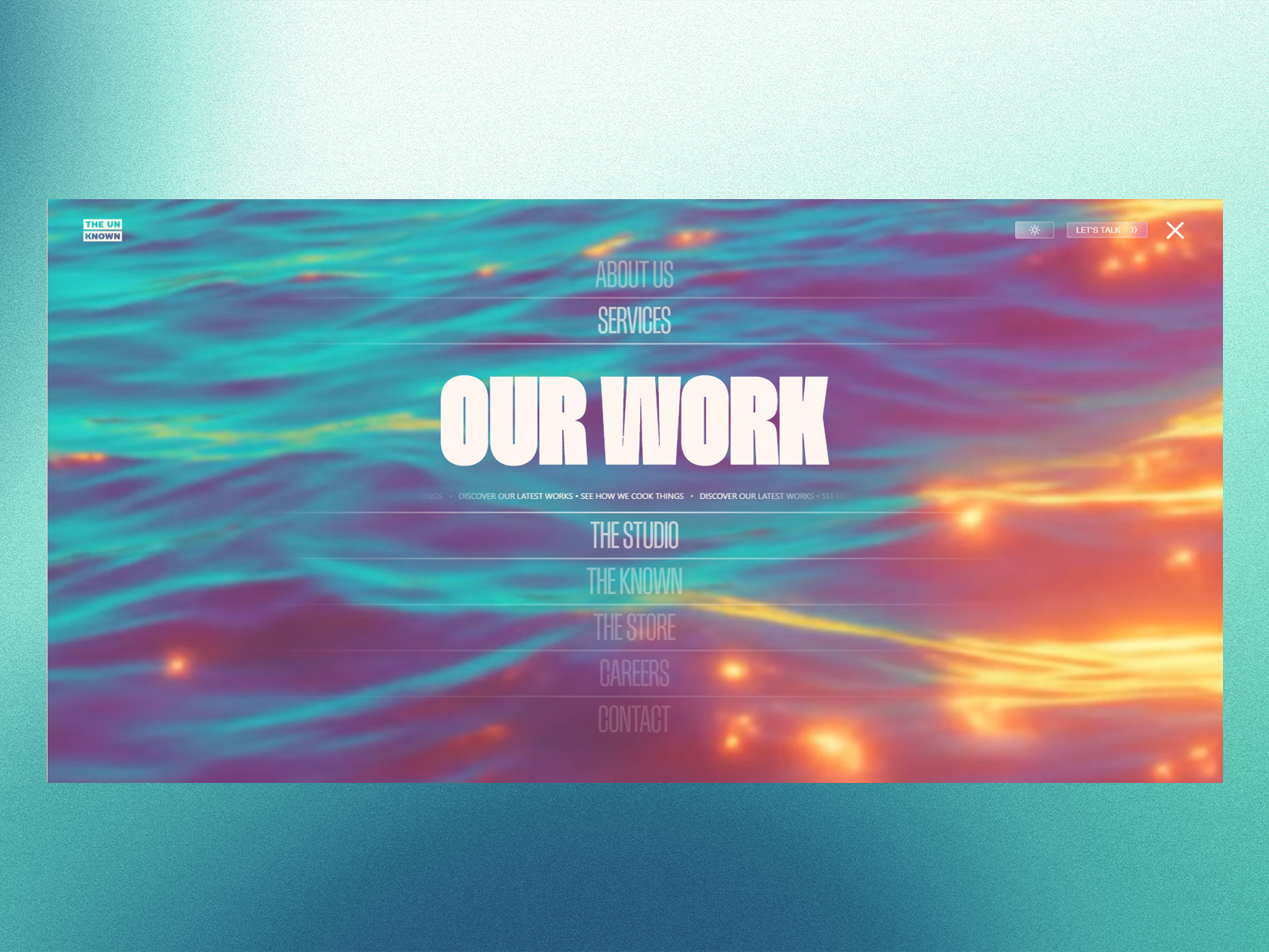 THE UN KNOWN — Navigation Menu