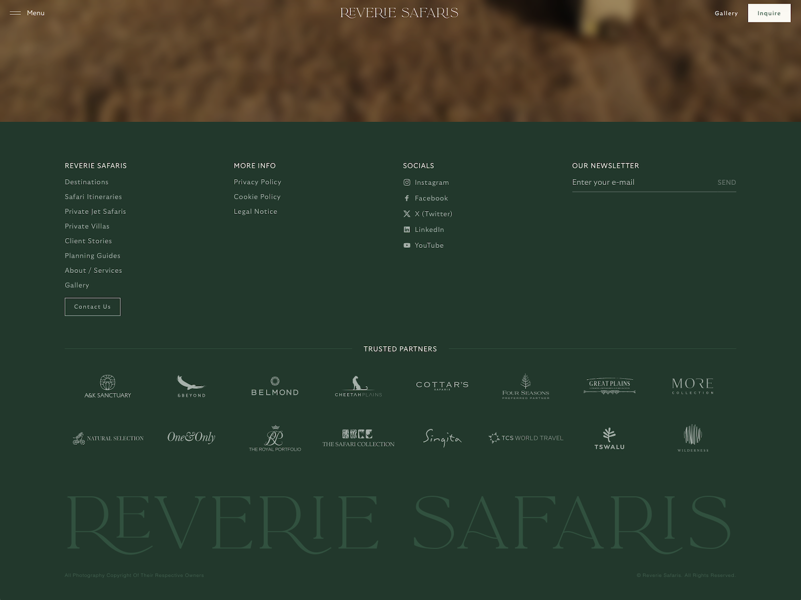 Reverie Safari Footer