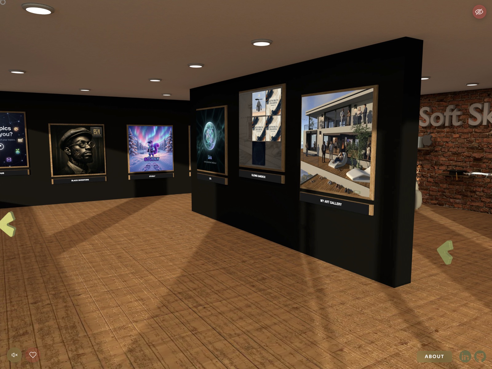 Immersive 3D Art Gallery