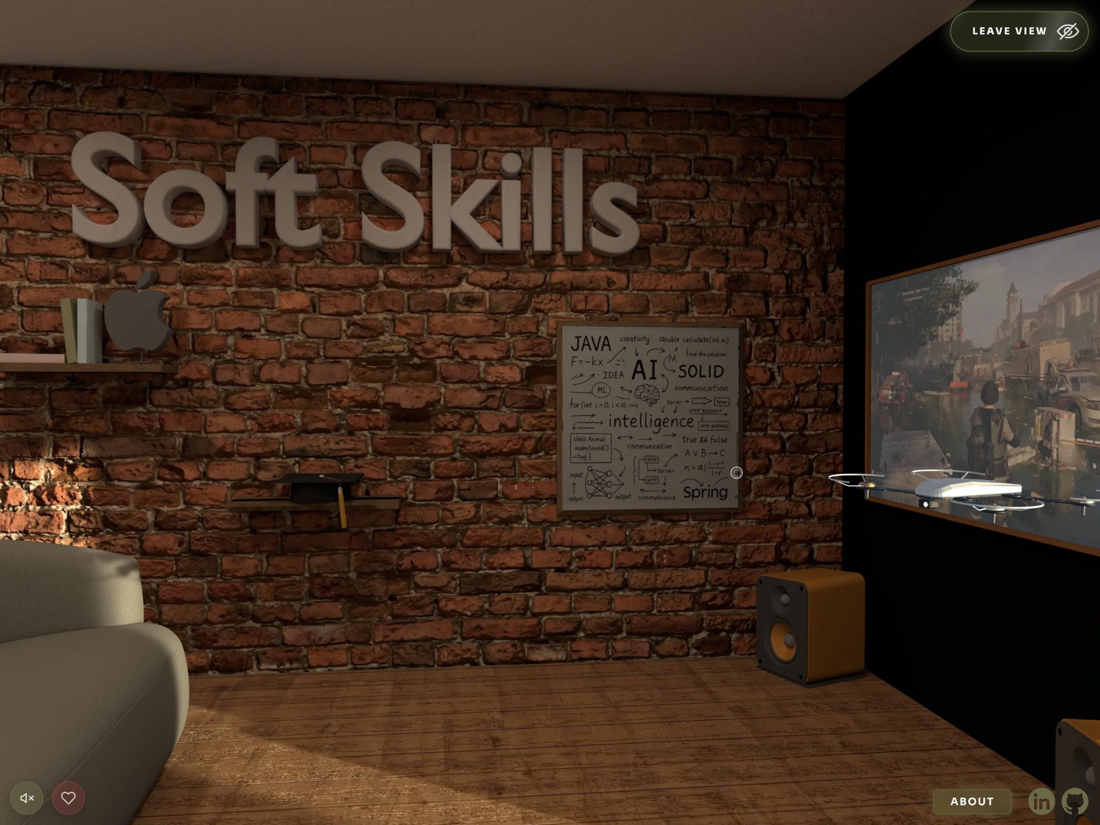 Immersive 3D Art Gallery