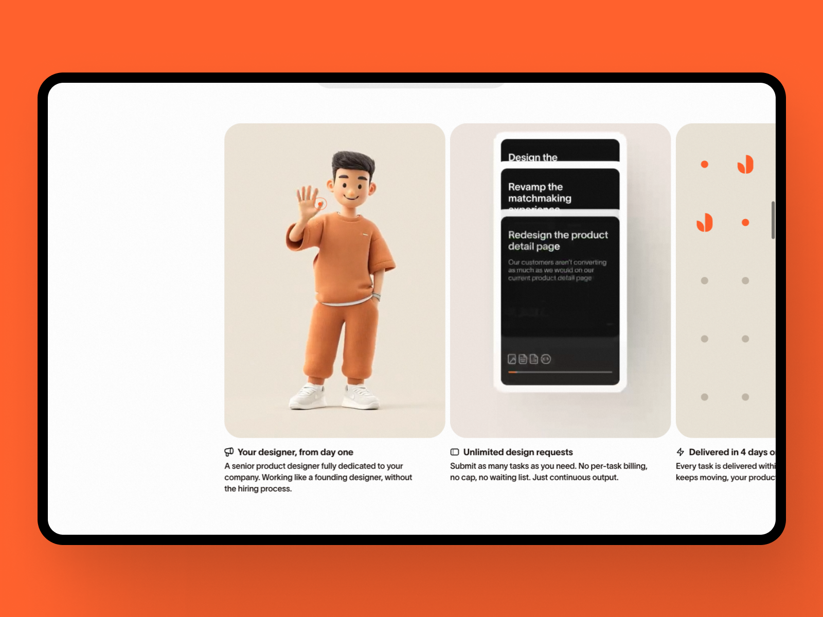 Elastic gap between cards at scroll