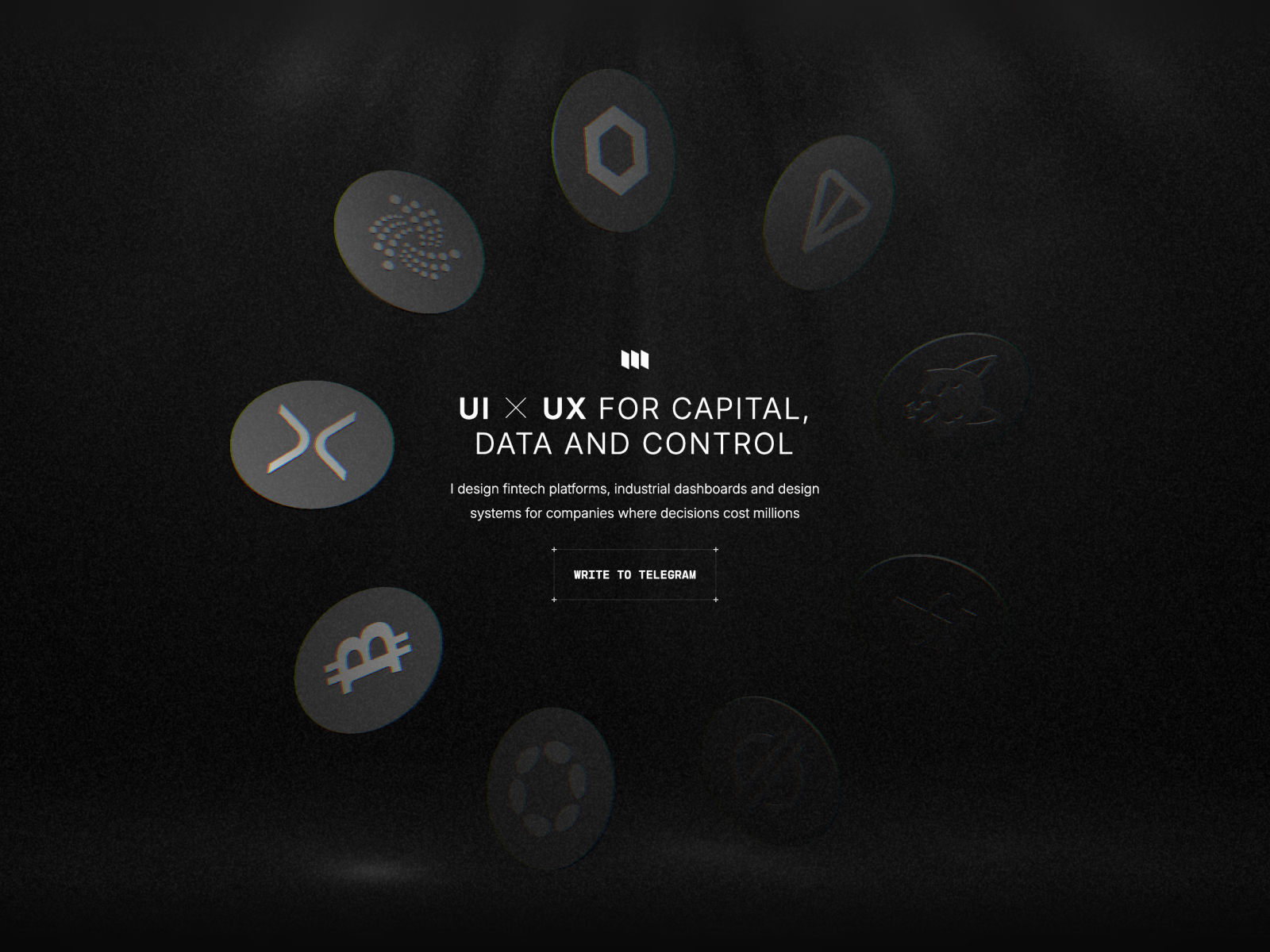 Hero image with interactive 3D scene
