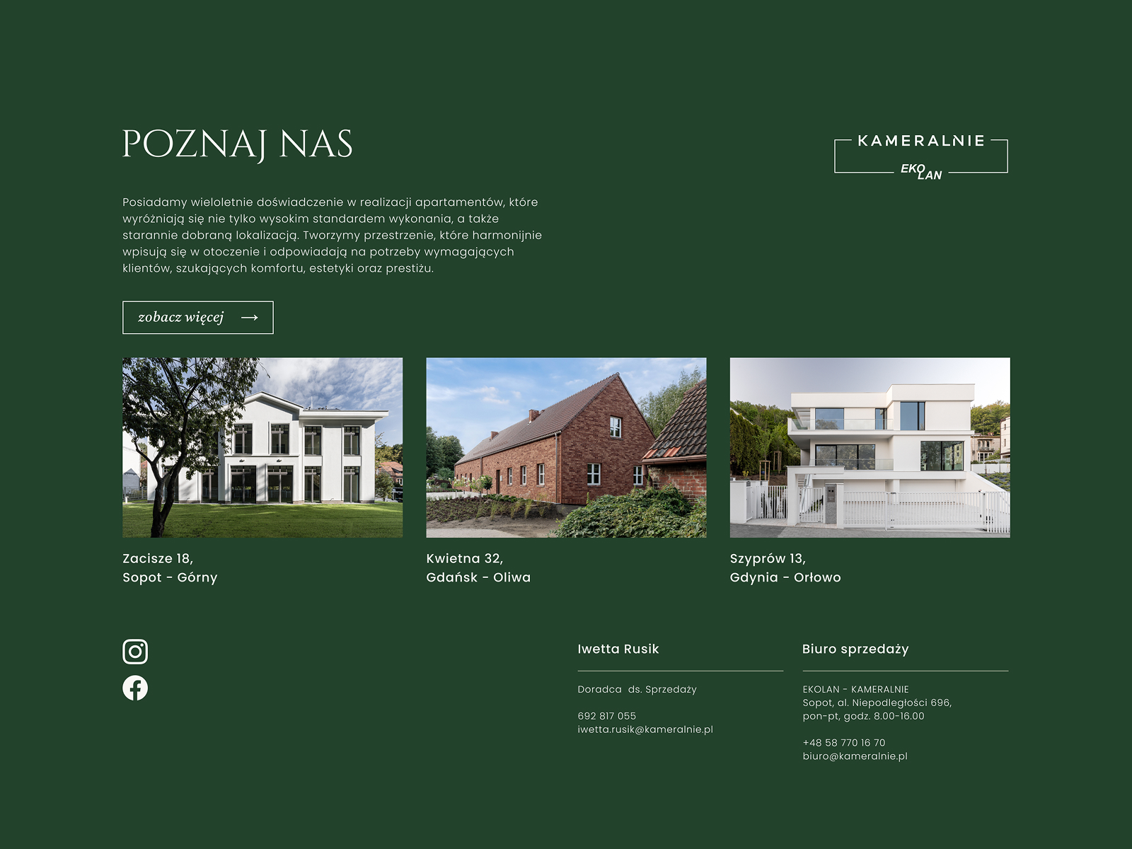 Information & small portfolio