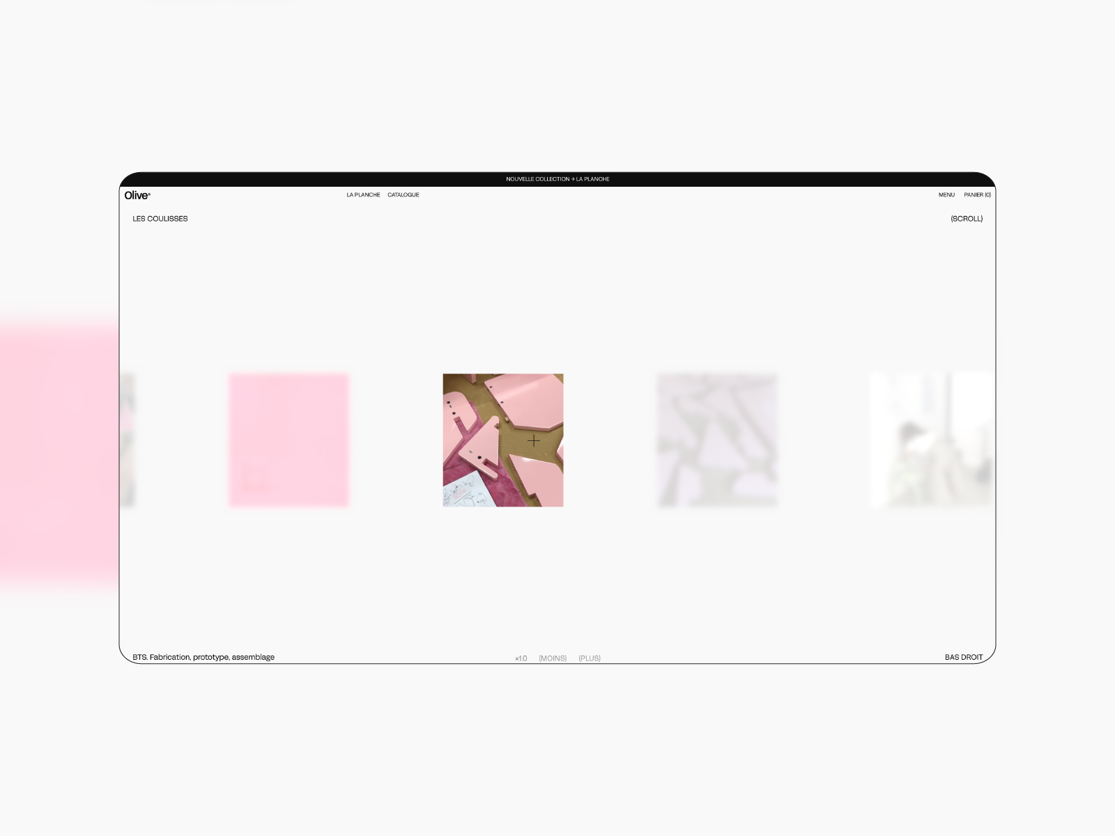 Horizontal scroll gallery