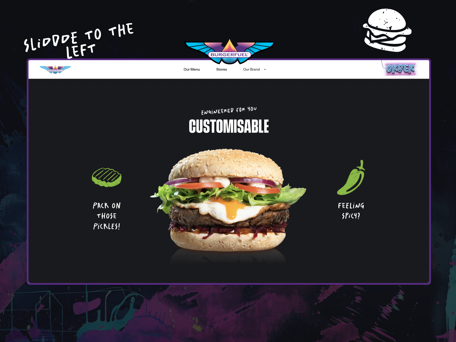 Customise your Burger (Slider)