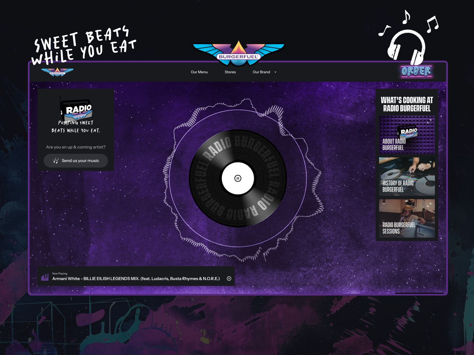 Radio BurgerFuel Visualiser