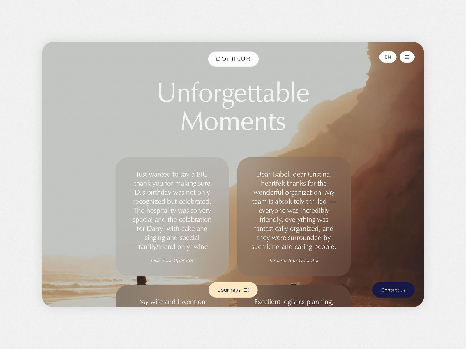 Homepage layout