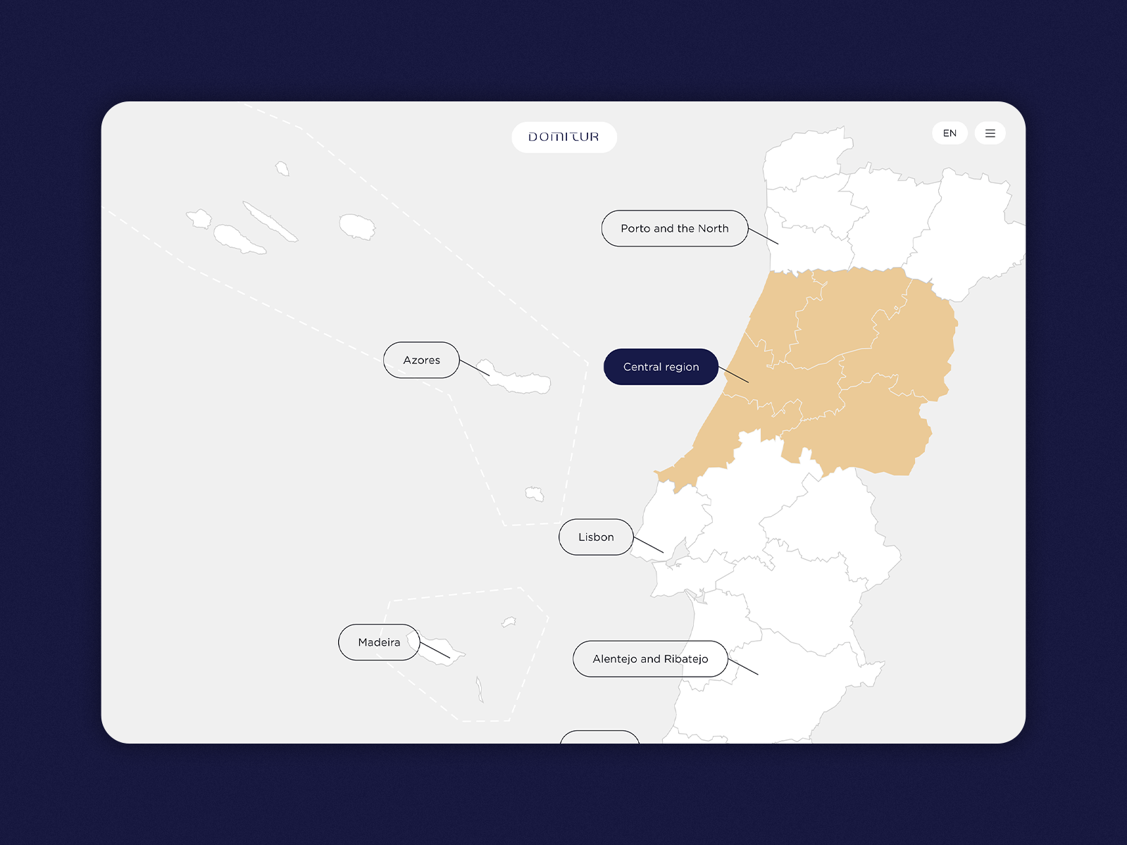 Destinations map