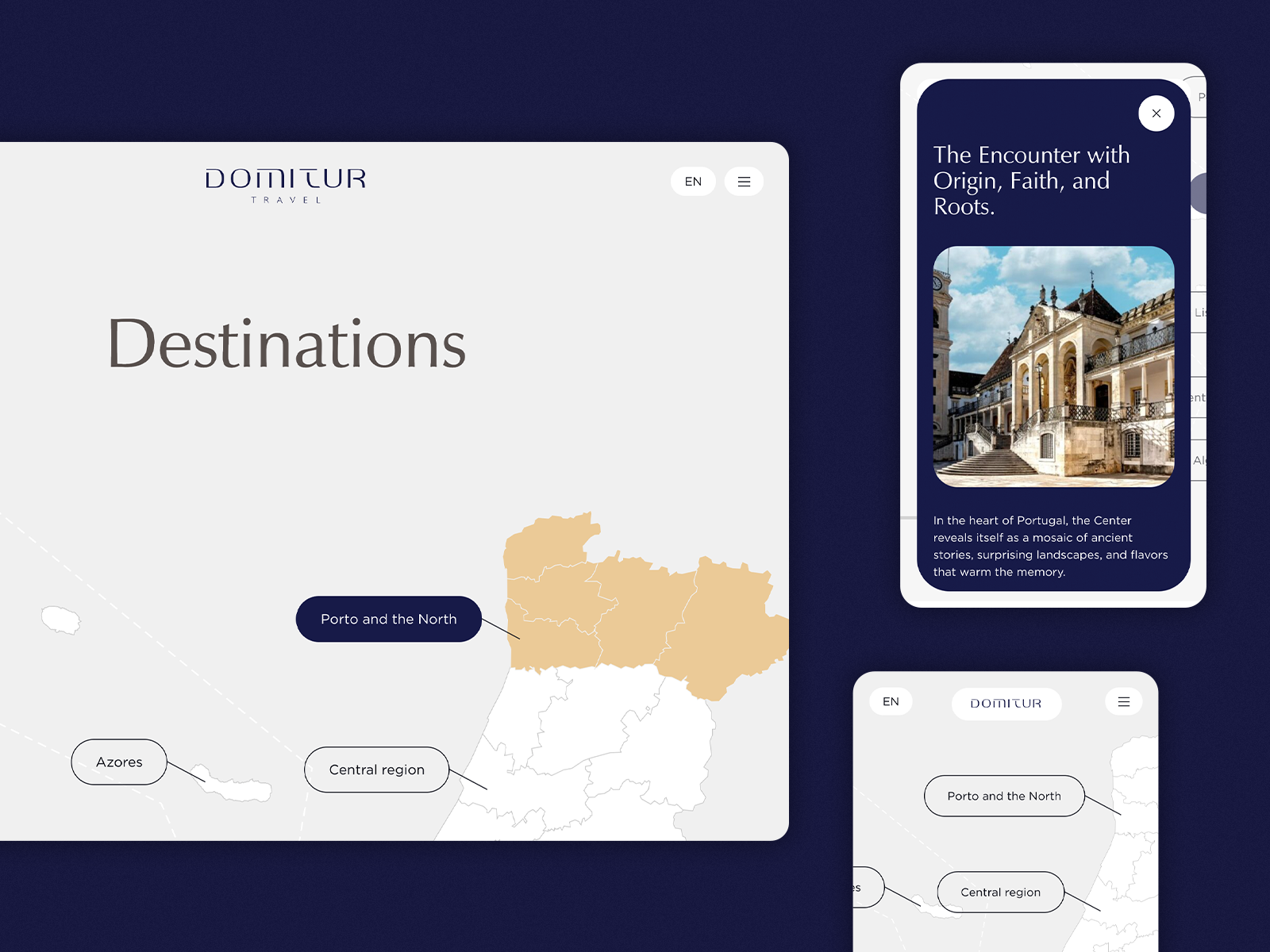 Destinations map