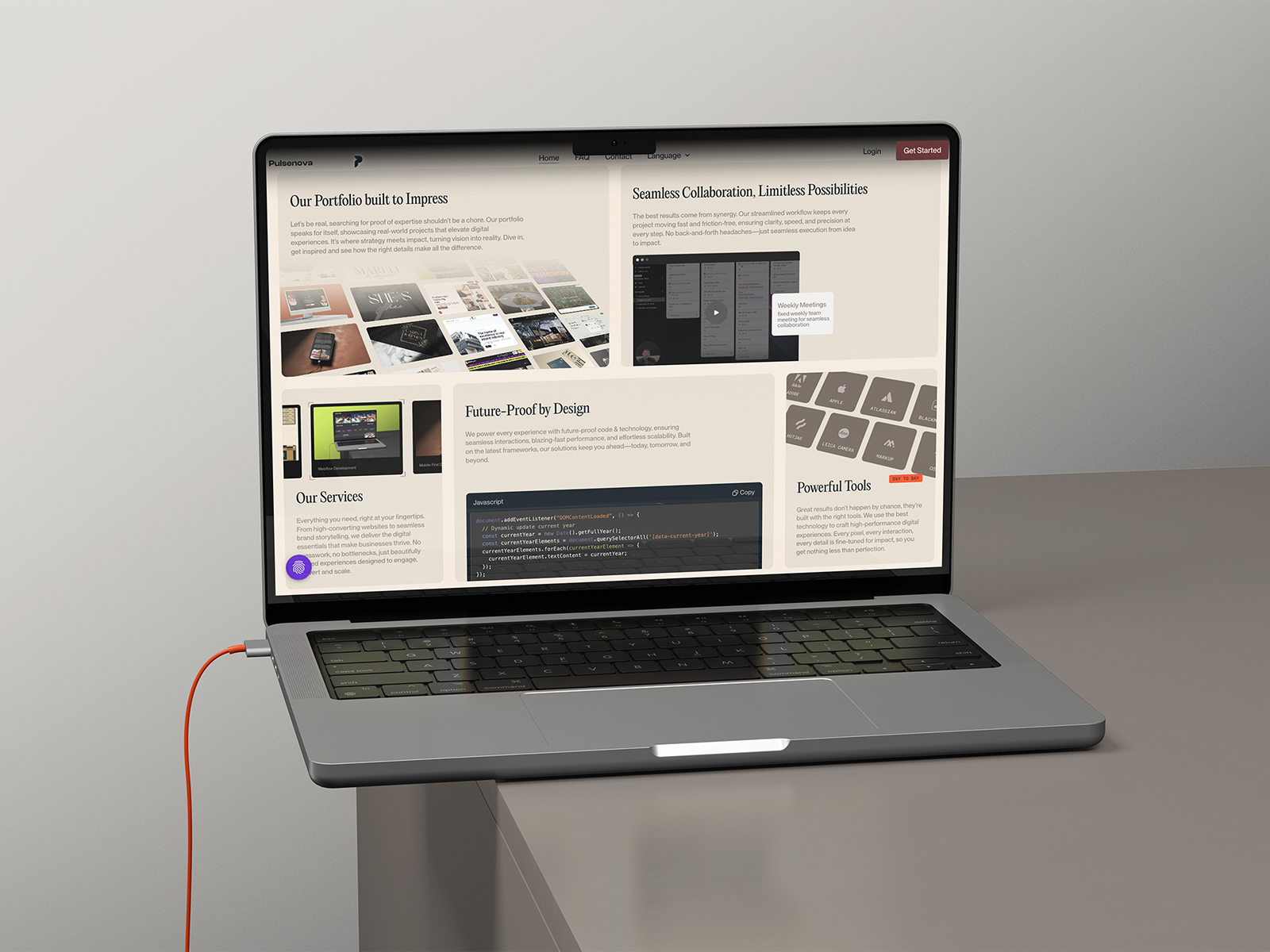 Editorial Products Section | Bento Grid