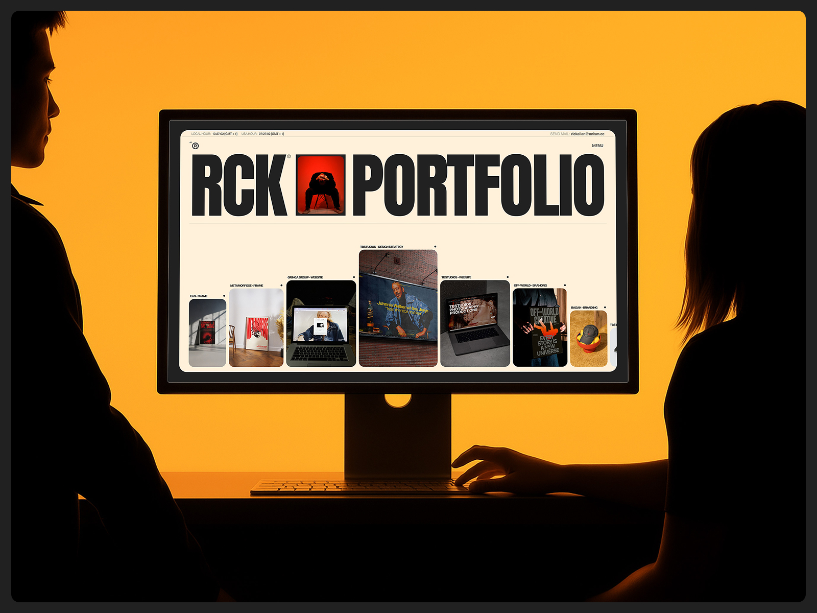 Portfolio Design (Scroll Horizontal + Blur...