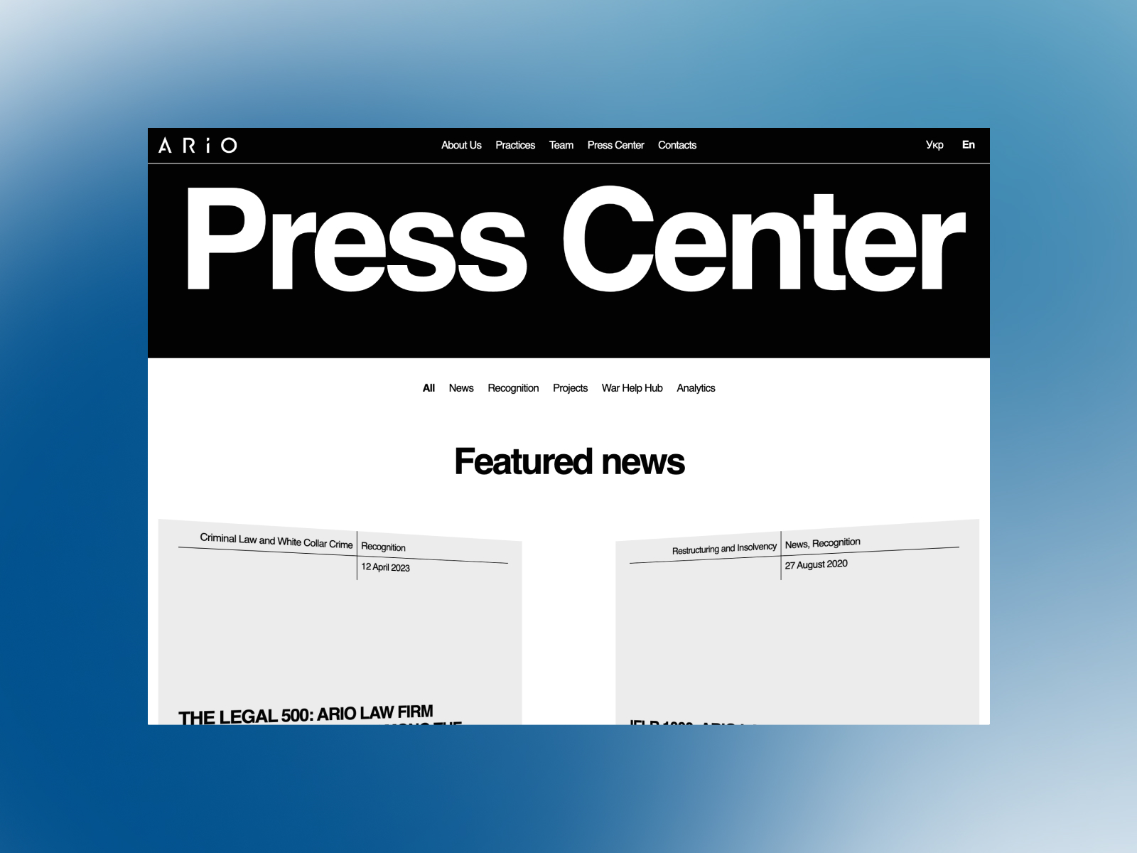 Ario Press Center