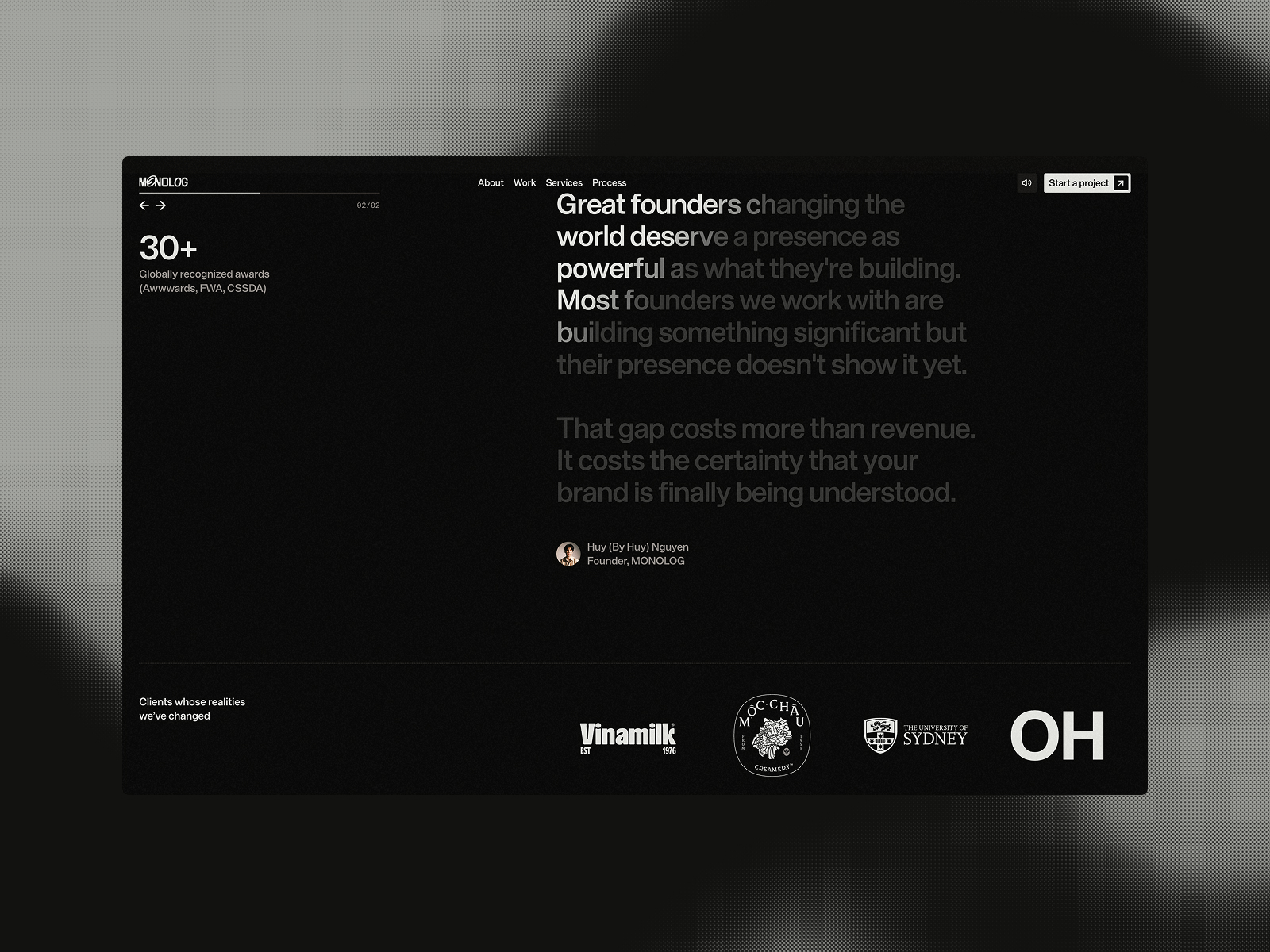 Homepage Storytelling
