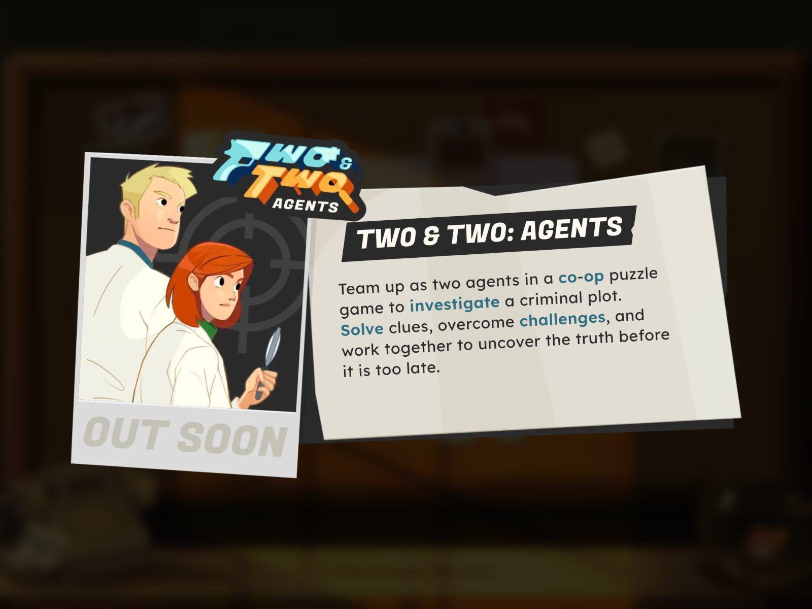 Two & Two: Agents