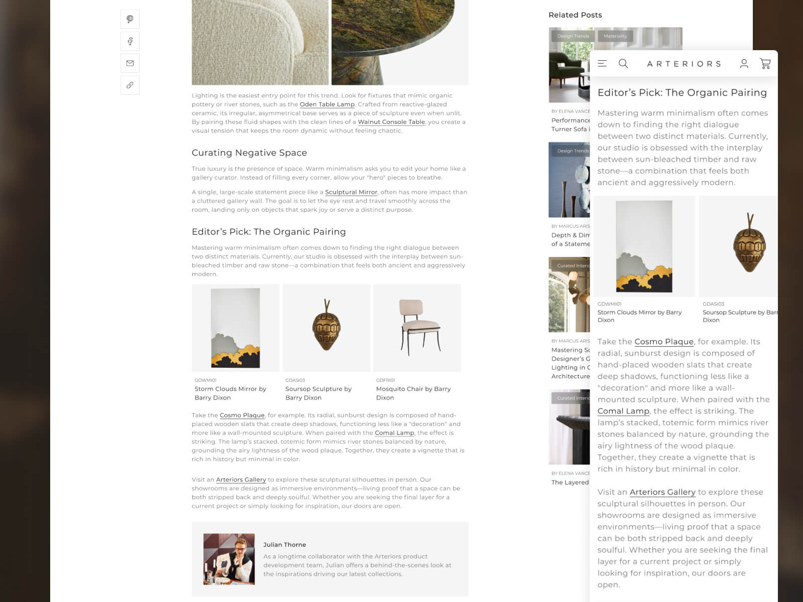Blog page