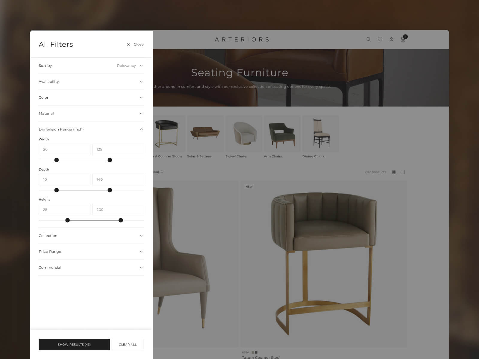 Product Listing Page