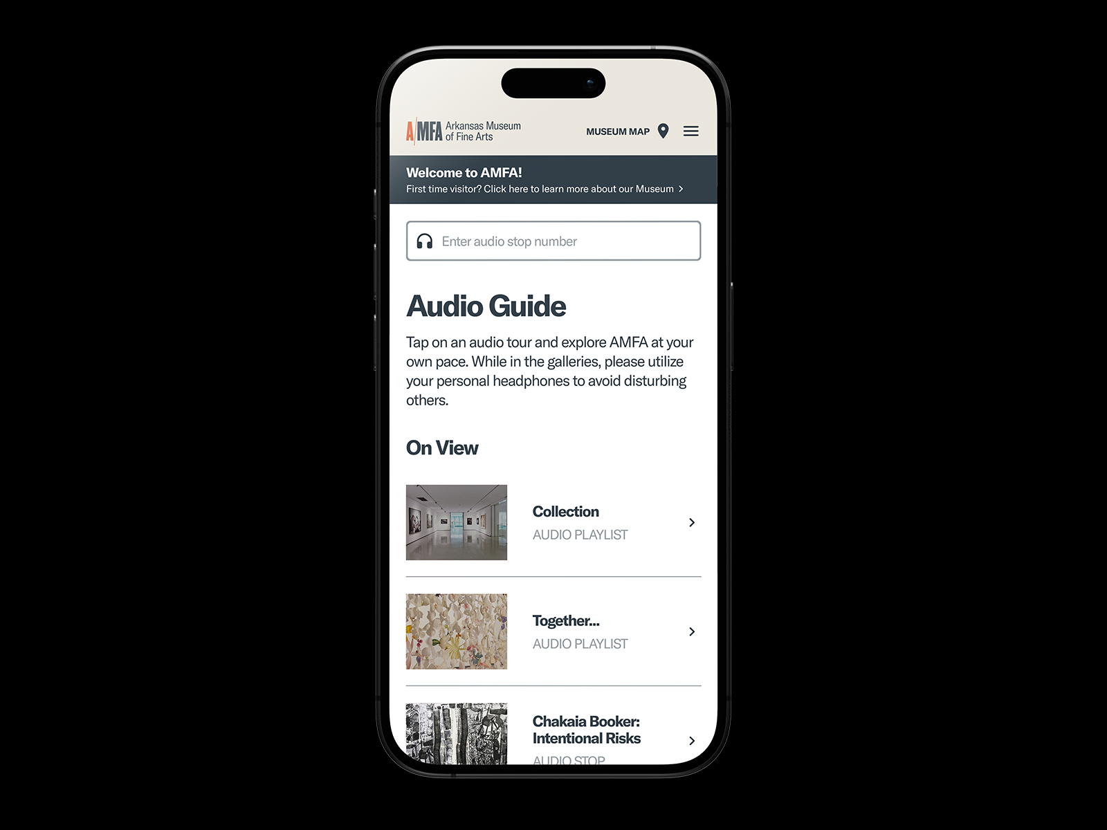 Audio + Tour Map