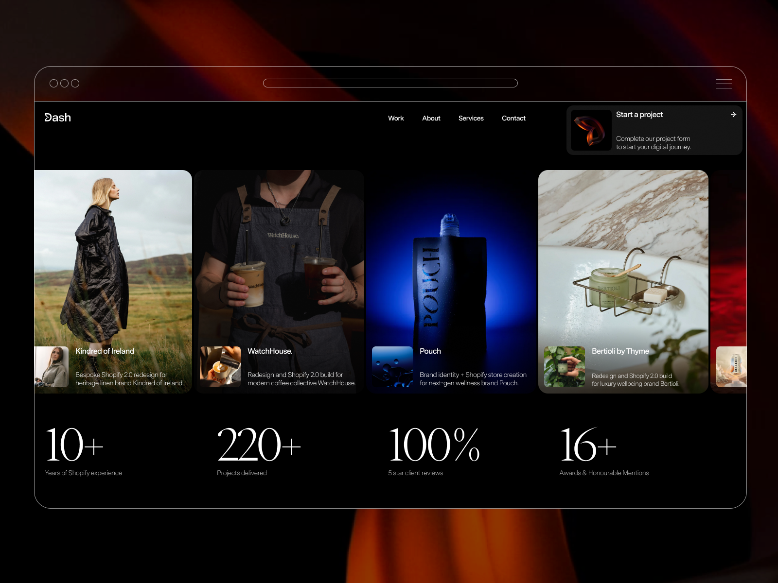 Service Page Scrolling Animation