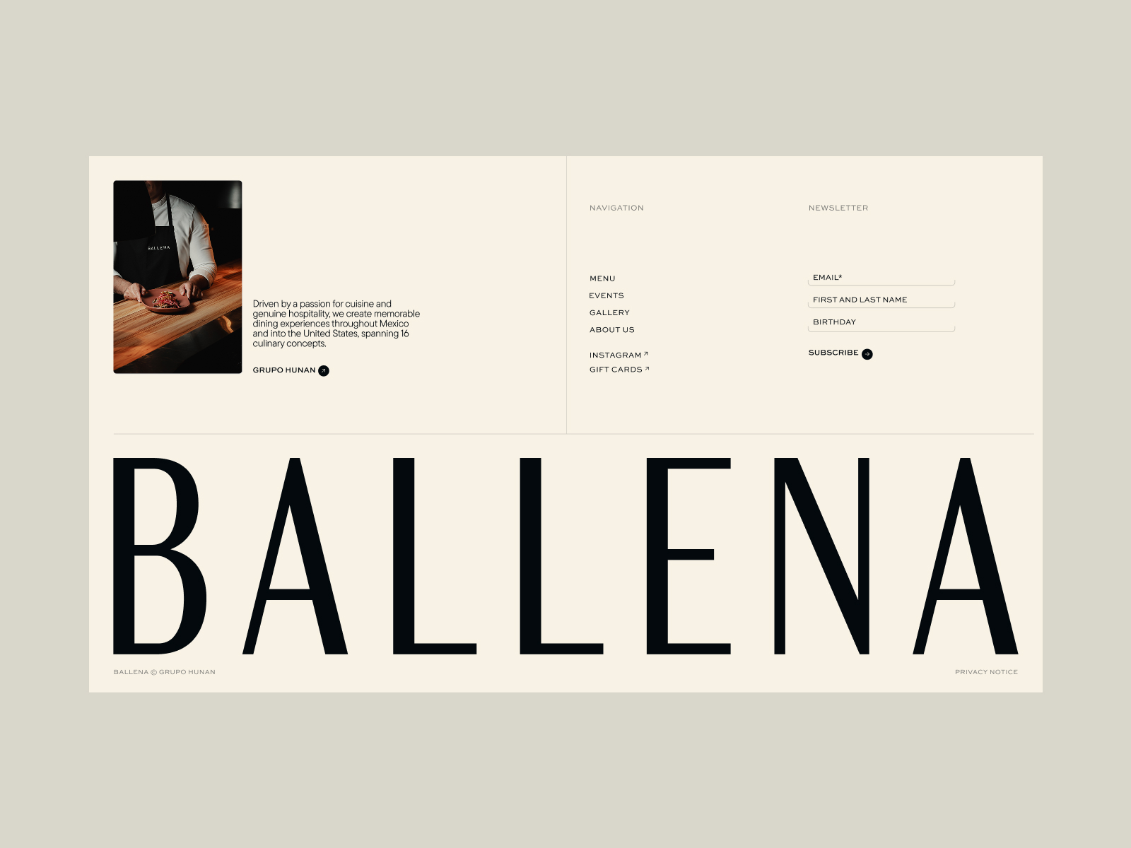 Ballena | Fine Dining Restaurant