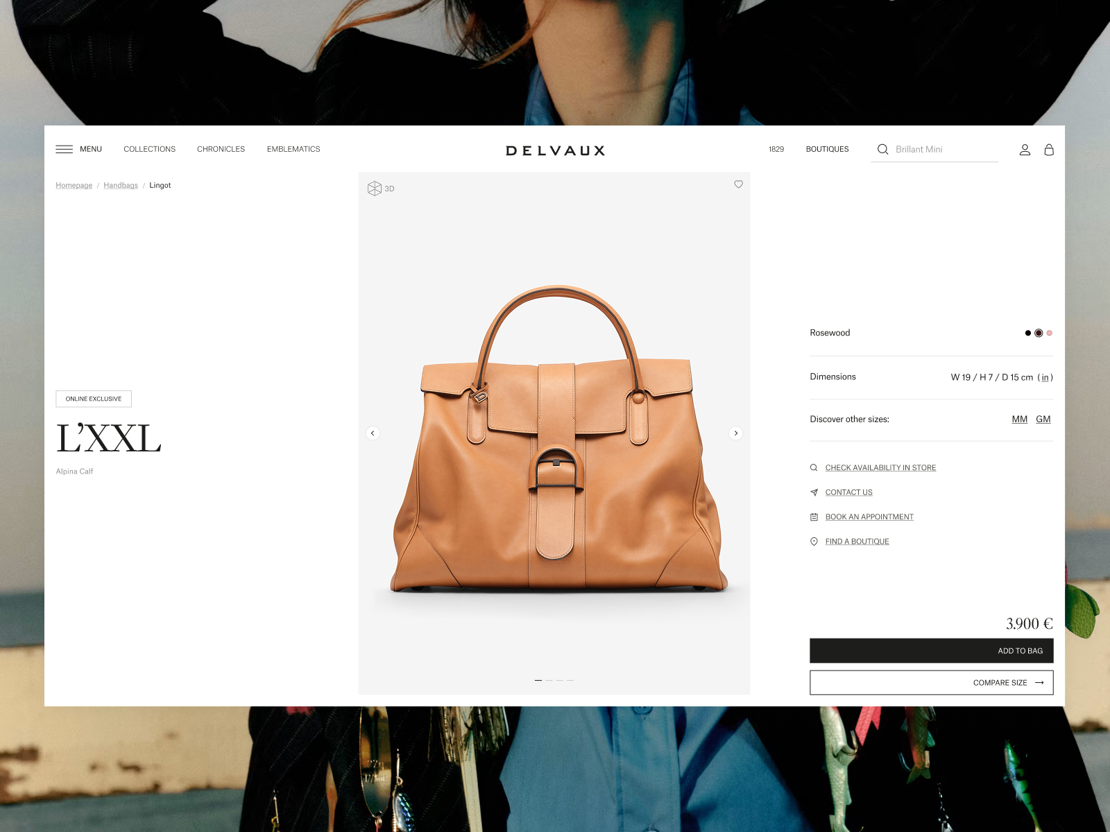 Product detail page