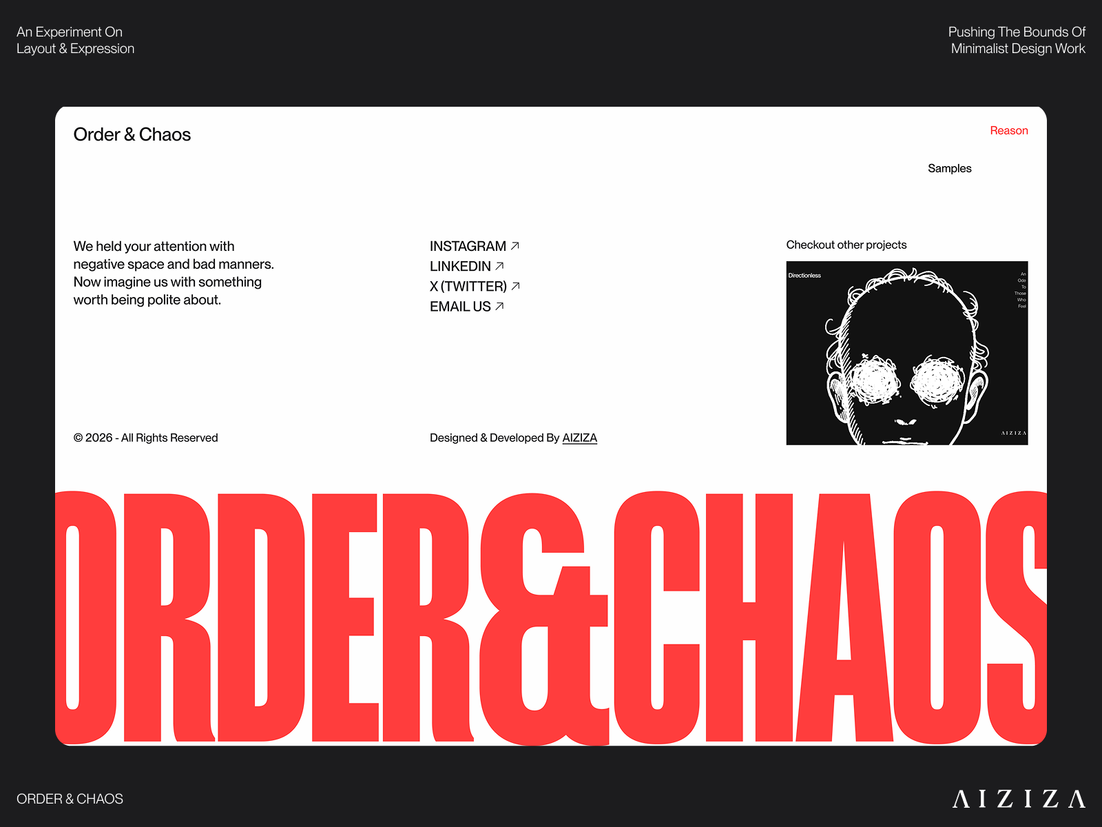 O&C - Reason Page Footer