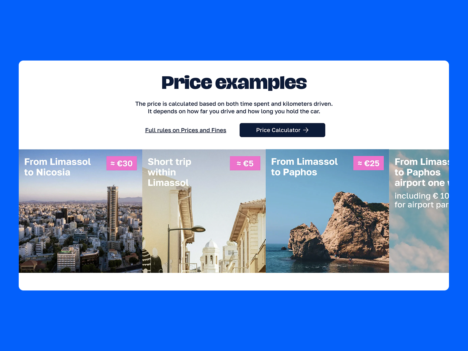 Price Examples and Calculator