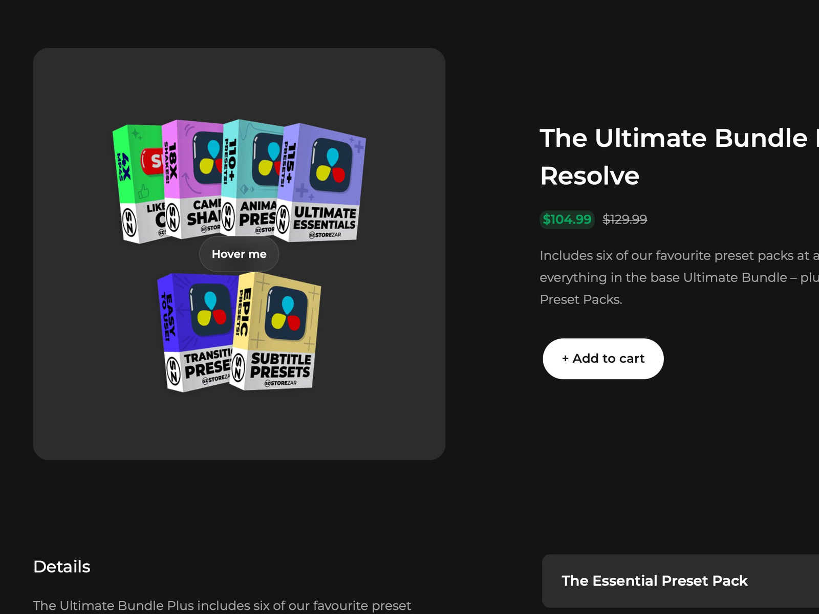 Product Preview Video on Hover