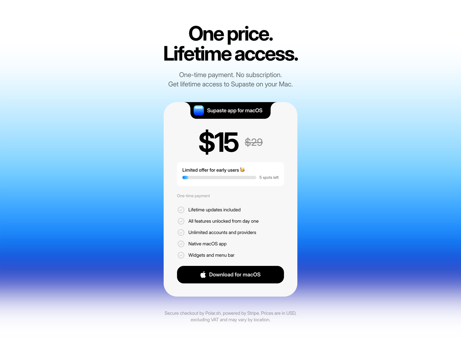 Pricing