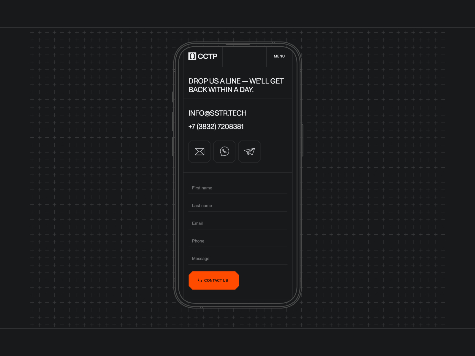 Contact page