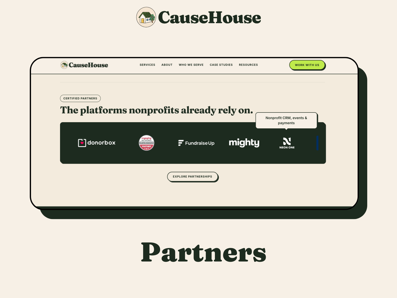 CauseHouse Partner Marquee
