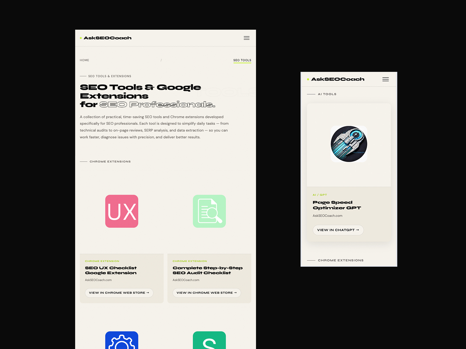 SEO Tools Page - AskSEOCoach