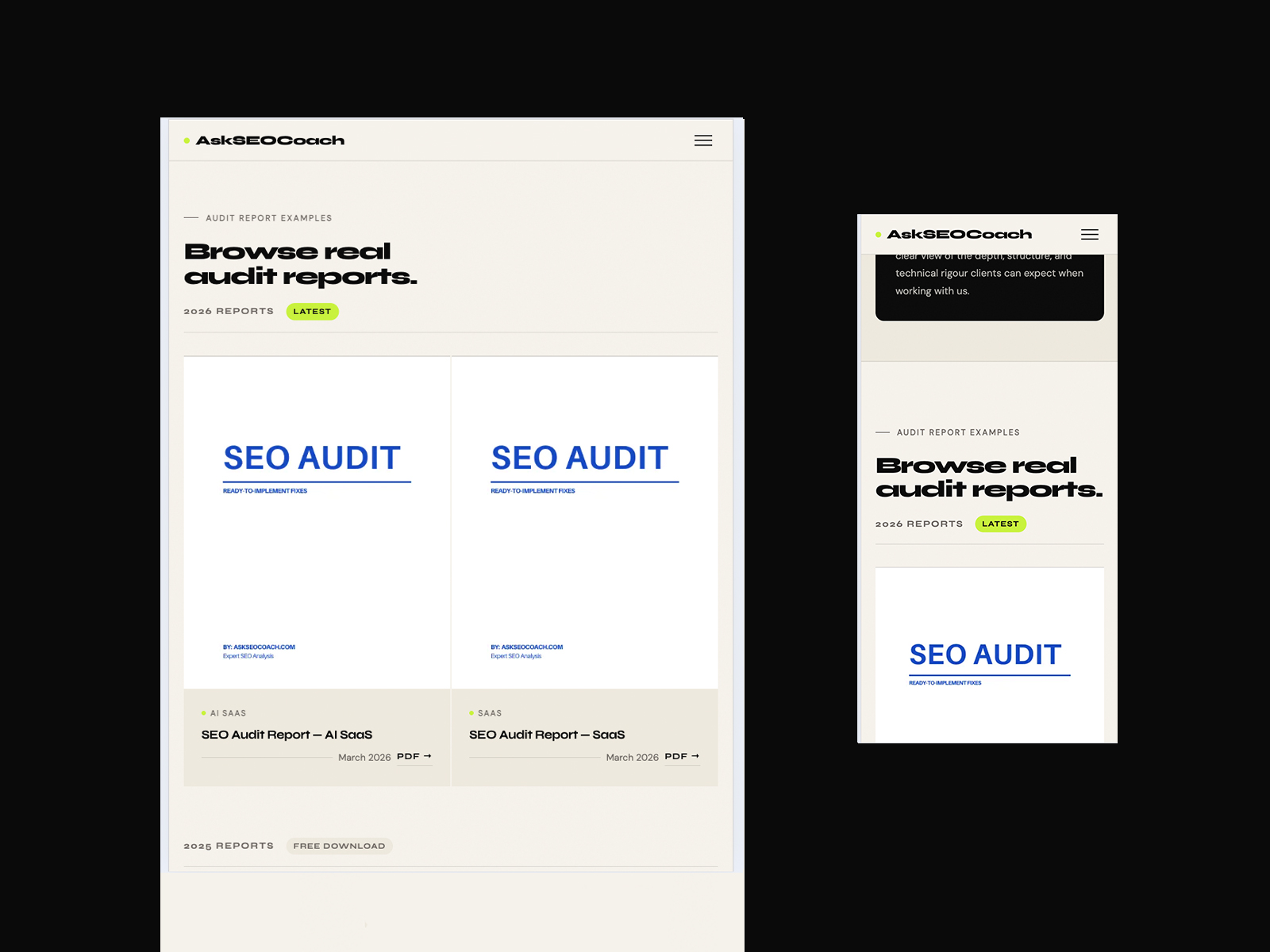 SEO Audit Samples - AskSEOCoach