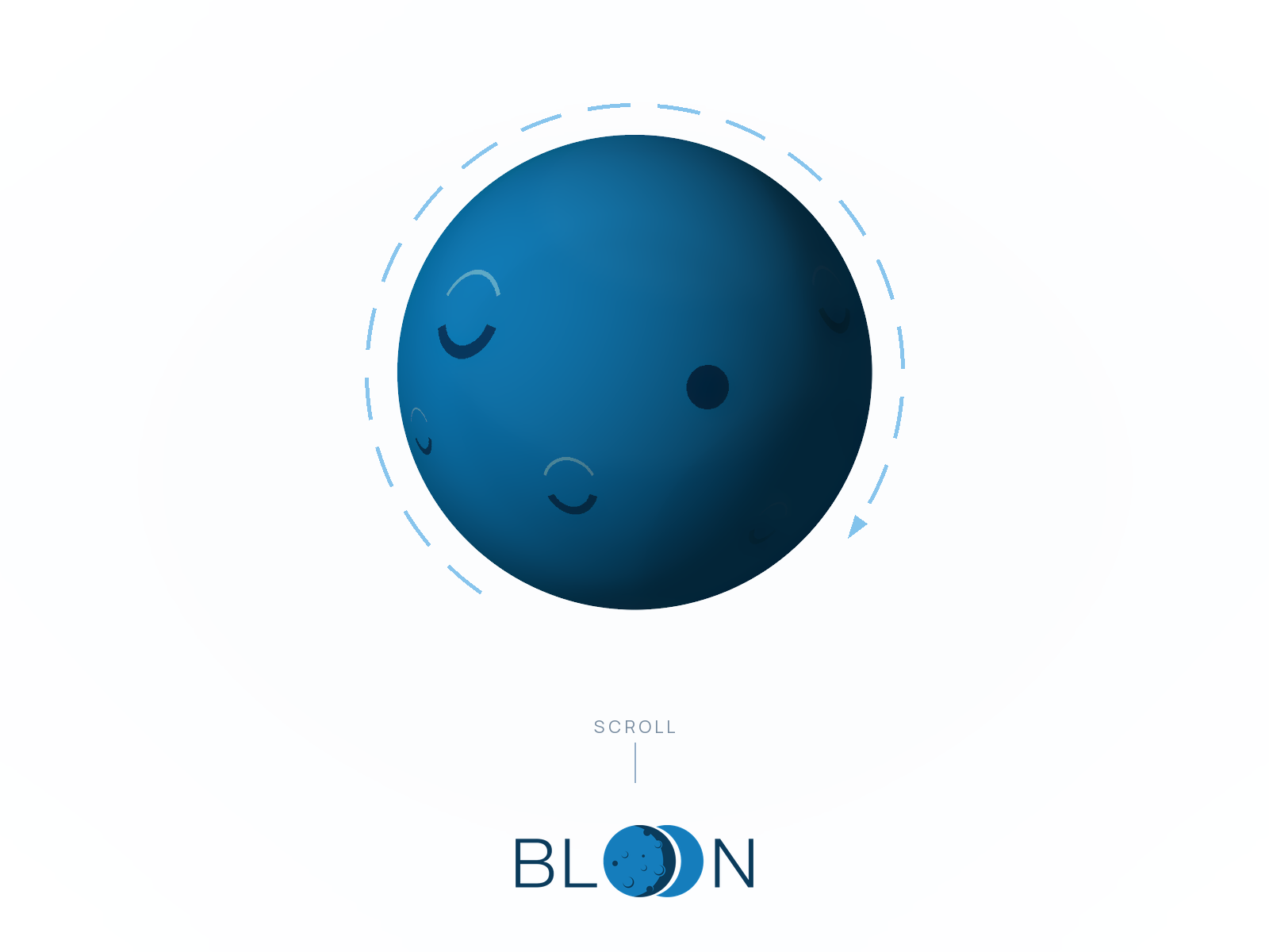 Moon that rotates as you scroll