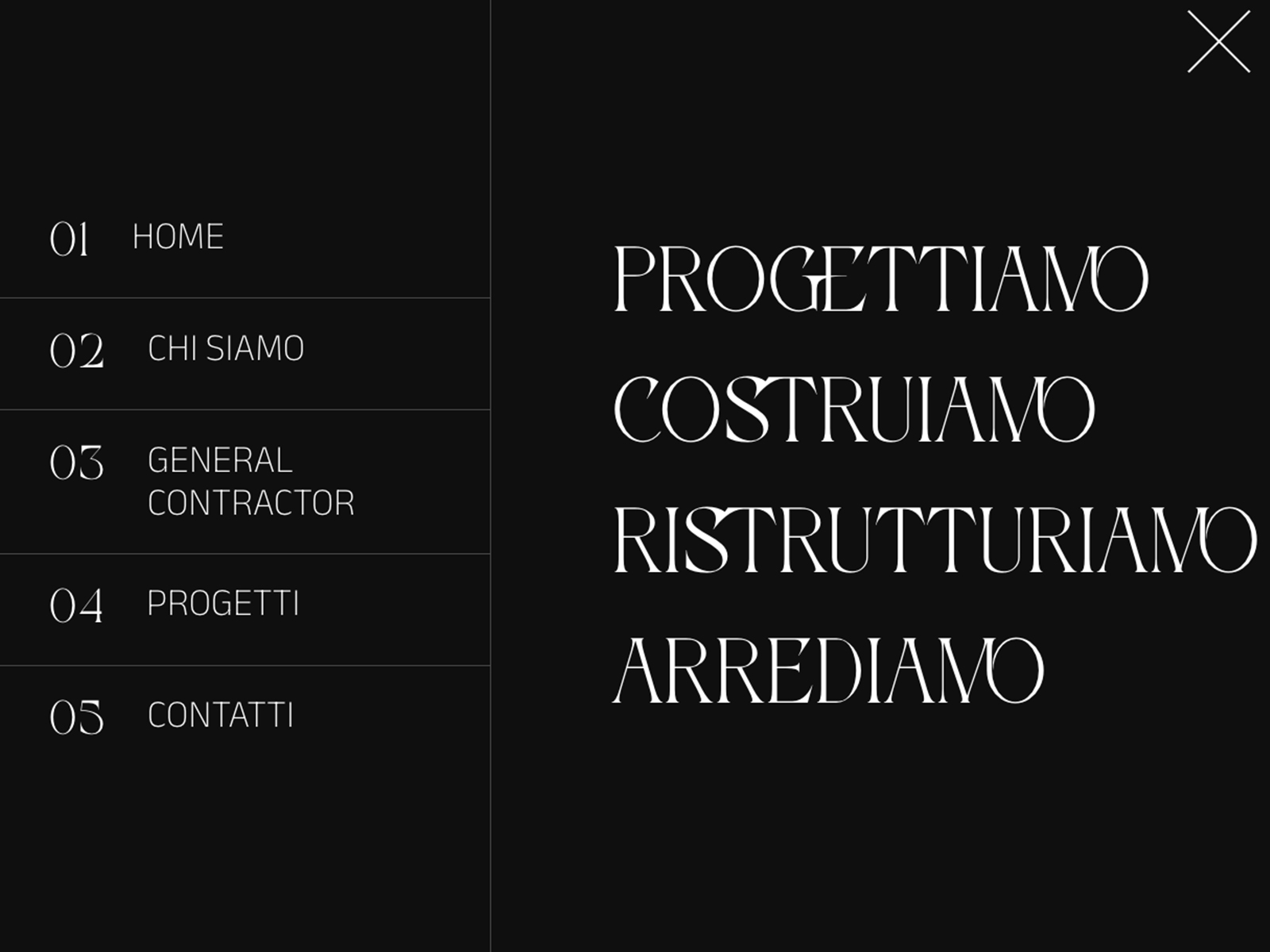 Menu desktop