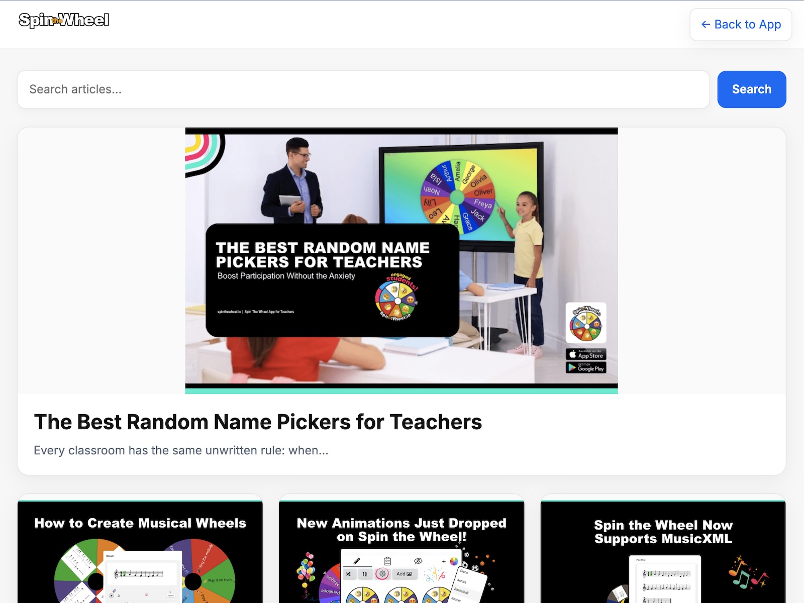 Blog Articles