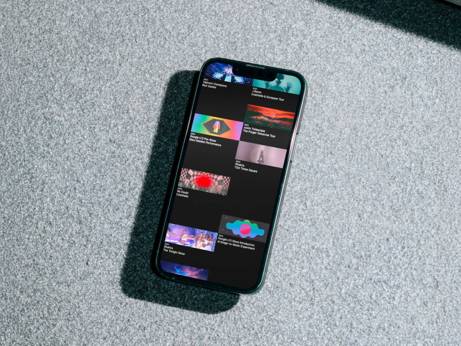 Mobile Project Grid