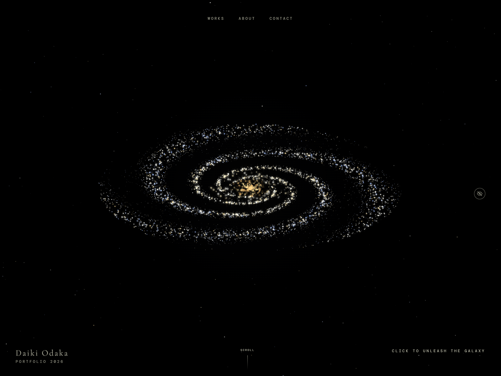 Interactive particle galaxy