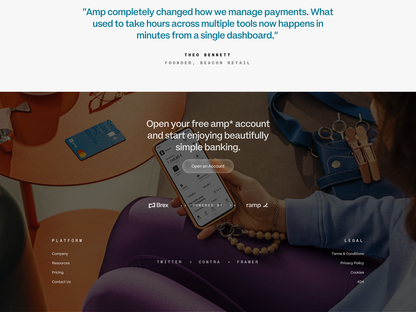 Amp Footer